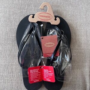 Havaianas Black Slim Flip Flops
